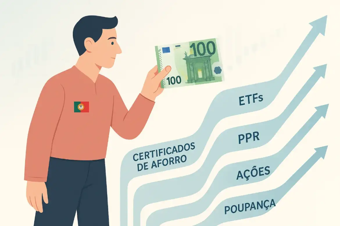 Onde investir 100 € por mês